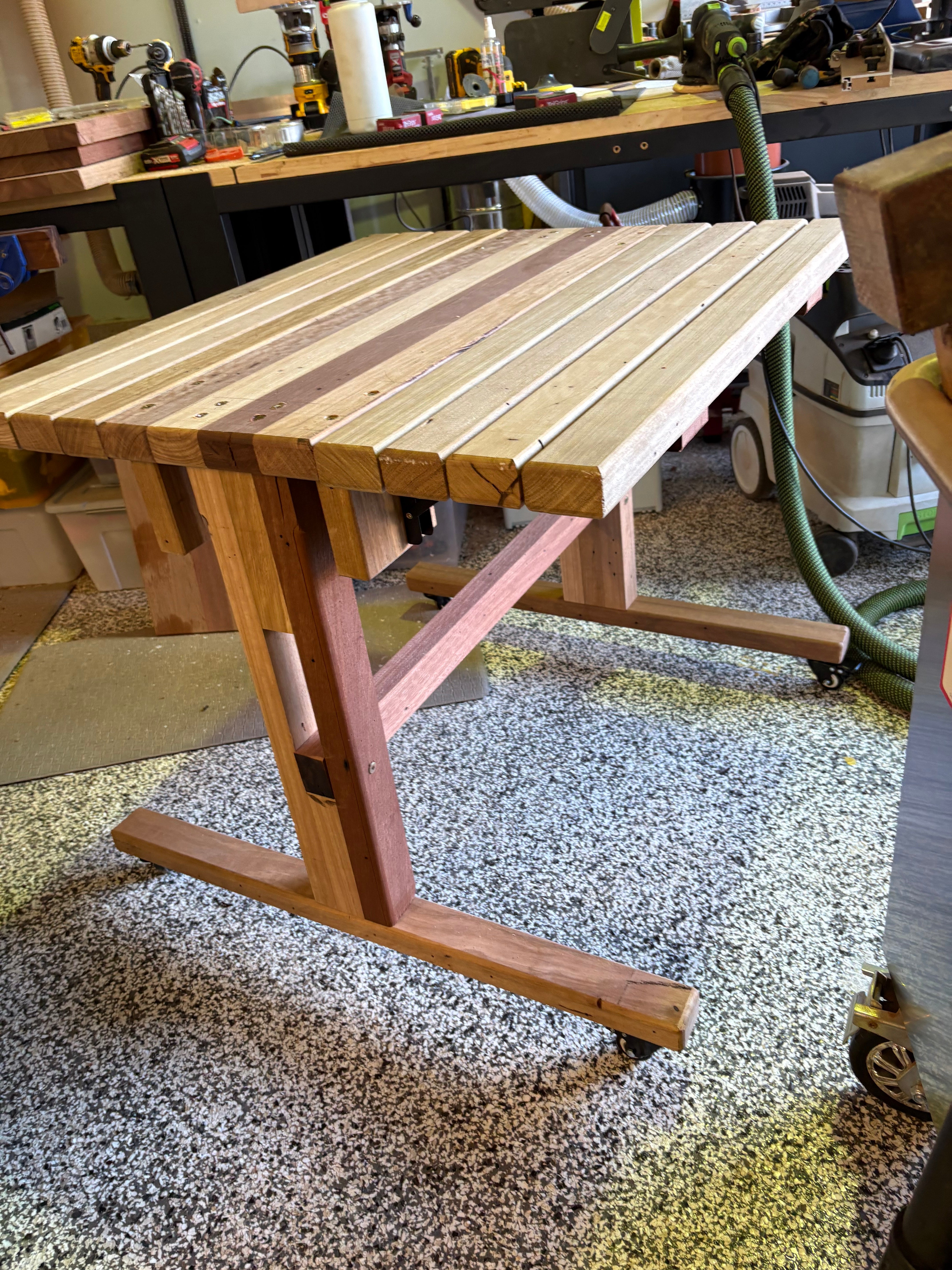 Custom outdoor/indoor cafe style dining table