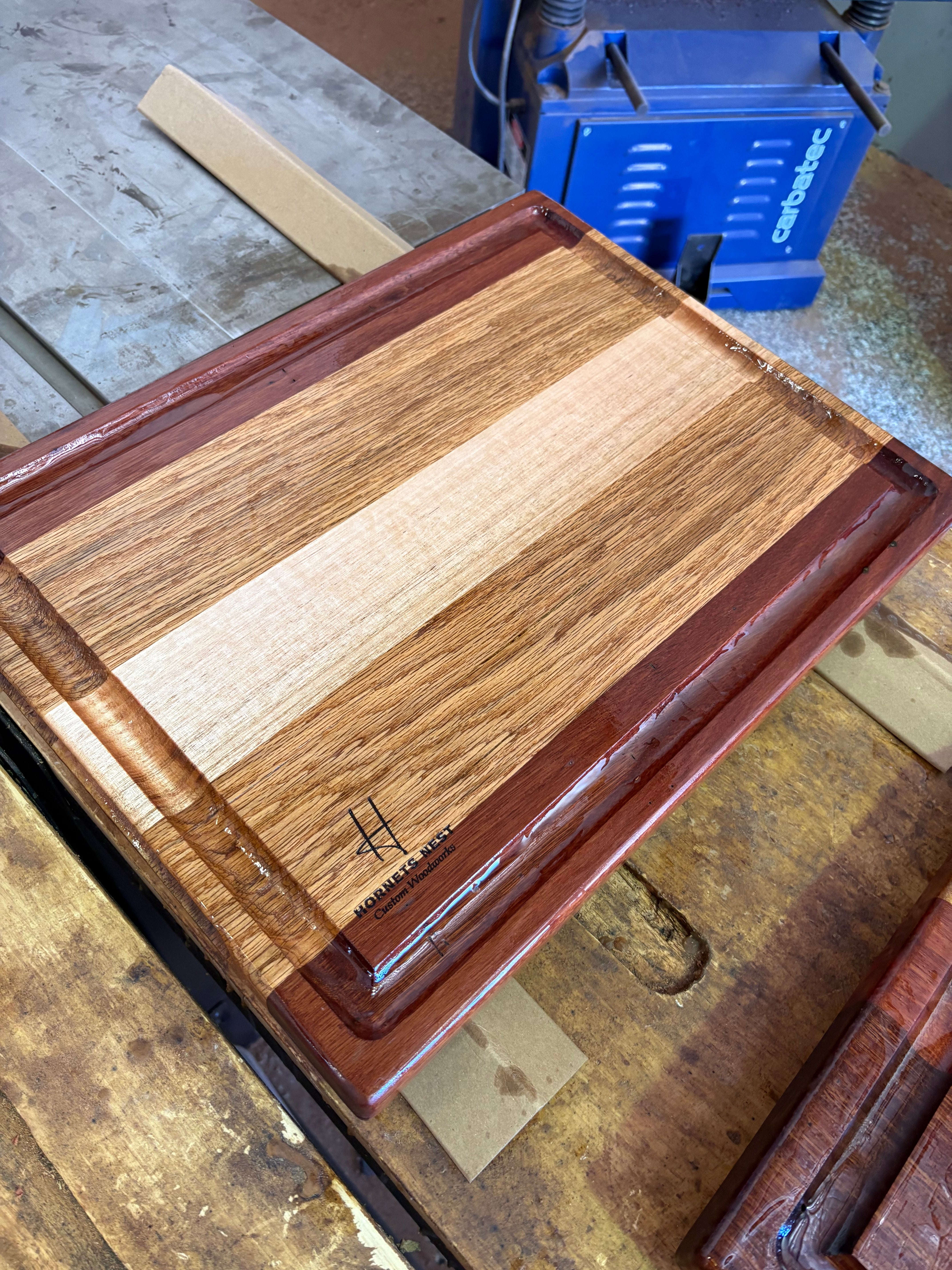 Tasmanian Oak and Iron Bark BBQ board