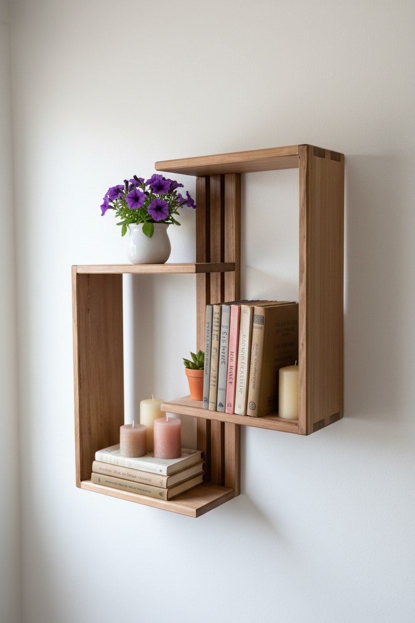 TASMANIAN OAK DECORATIVE SHELF (Very limited number)