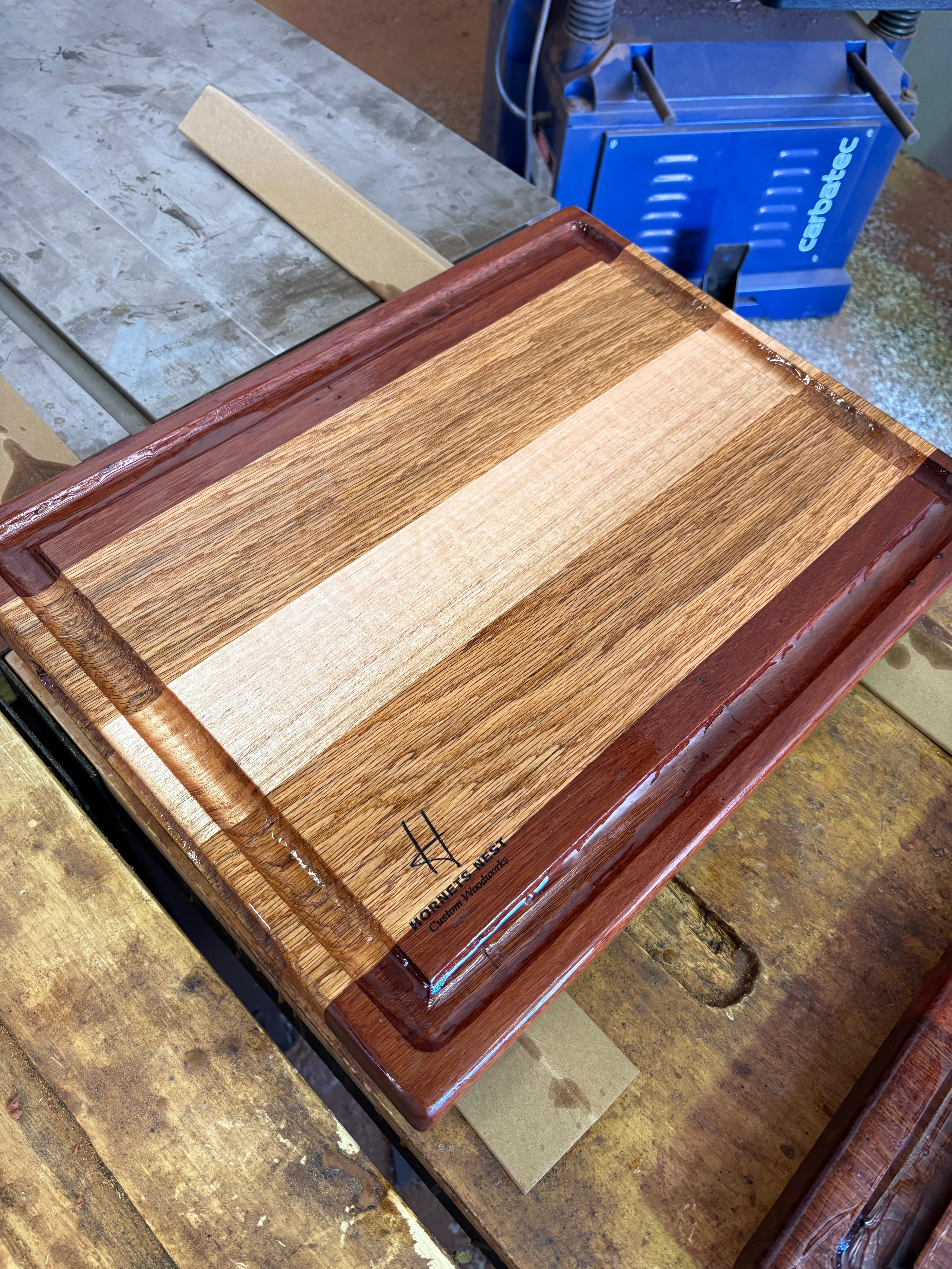 Tasmanian Oak and Iron Bark BBQ board