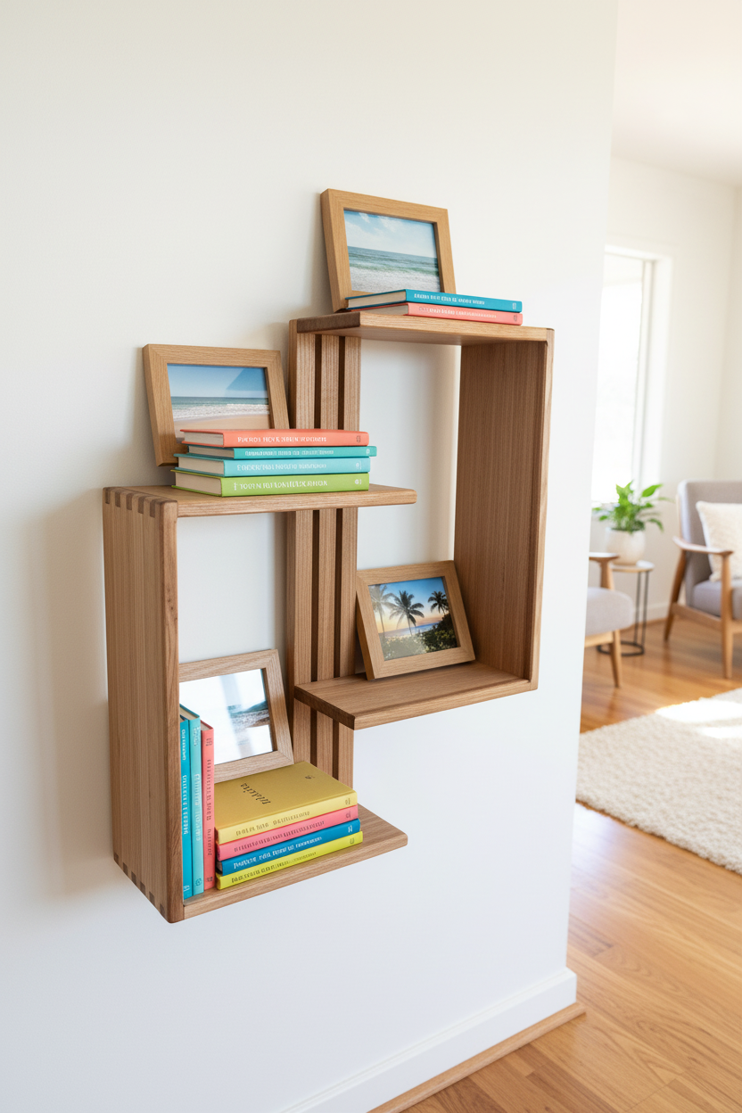 TASMANIAN OAK DECORATIVE SHELF (Very limited number)