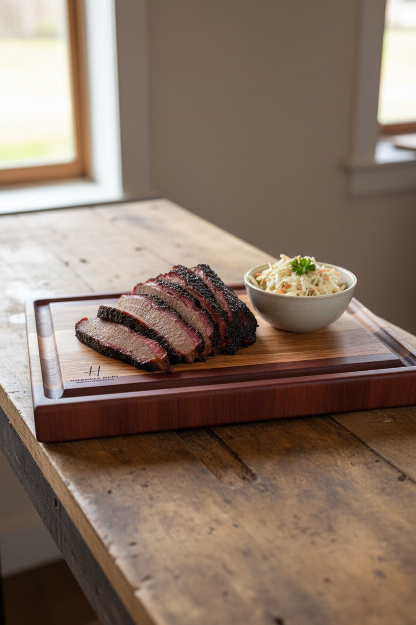 Tasmanian Oak and Iron Bark BBQ board